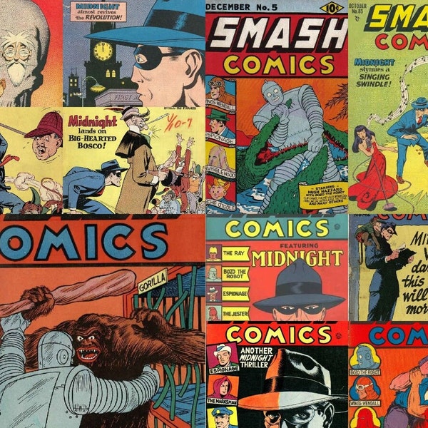 Smash Comics Golden age full run set of Pulp fiction 1 - 85 *download*