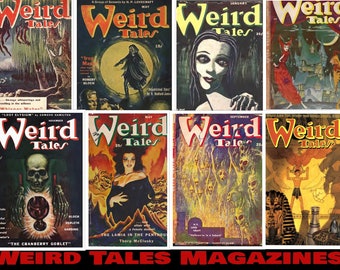 WEIRD TALES download 288 pulp fiction magazine retro vintage issues pdf - Instant download!