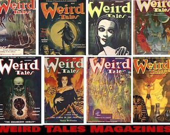 WEIRD TALES download 288 pulp fiction magazine retro vintage issues pdf - Instant download!