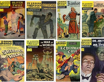 Classics illustrated & Classics Junior - 245 Magazines Comics  - Classic Novels in PDF *download*
