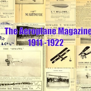 Aeroplane vintage Magazines over 600 Issues PDF 1911 - 1922 Aviation history WW1 download