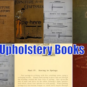 Upholstery Book Collection - Learn how to Upholster - 21 books to download immediately