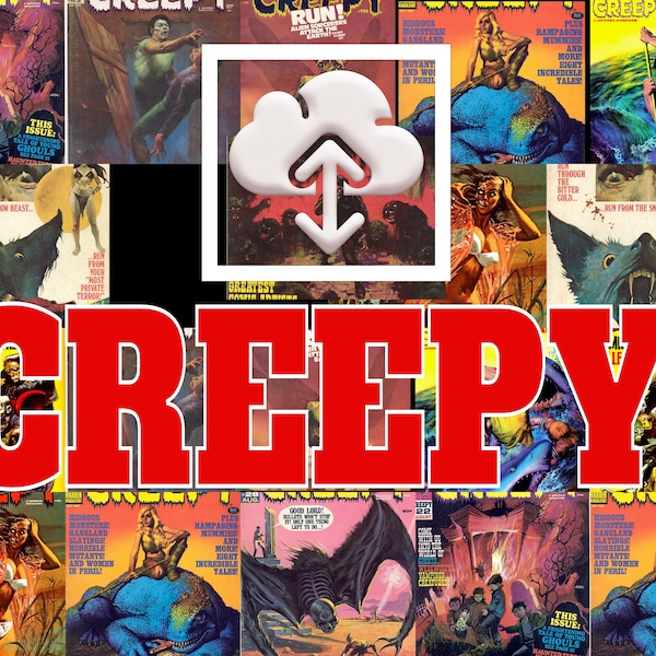 Creepy Comic *Instant download* 151 Issues CBR/CBZ with free reader