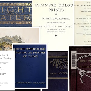 42 Watercolour Painting Books & Famous Water Colour Artists - techniques - how to paint PDF Vintage books *Download*