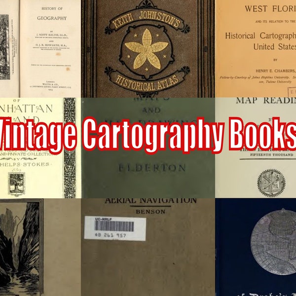 Cartography Map reading 147 vintage books on Map making *download*