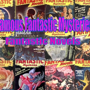 96 Famous Fantastic Mysteries & Fantastic Novels Fantasy Pulp Magazine - Pulp *download*