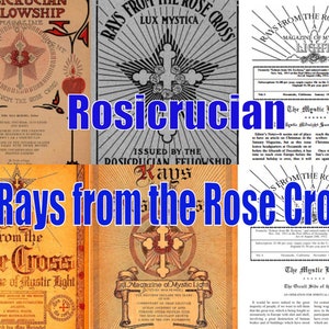 Rosicrucian - Rays from the Rose Cross Magazine 1915 to 1920 editions - download