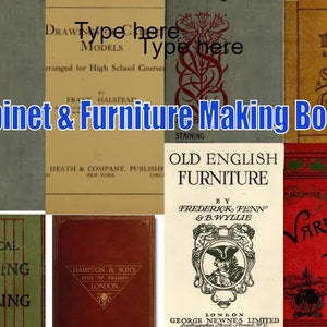 Cabinet & Furniture making 137 Vintage Books Antiques Woodworking Download PDF