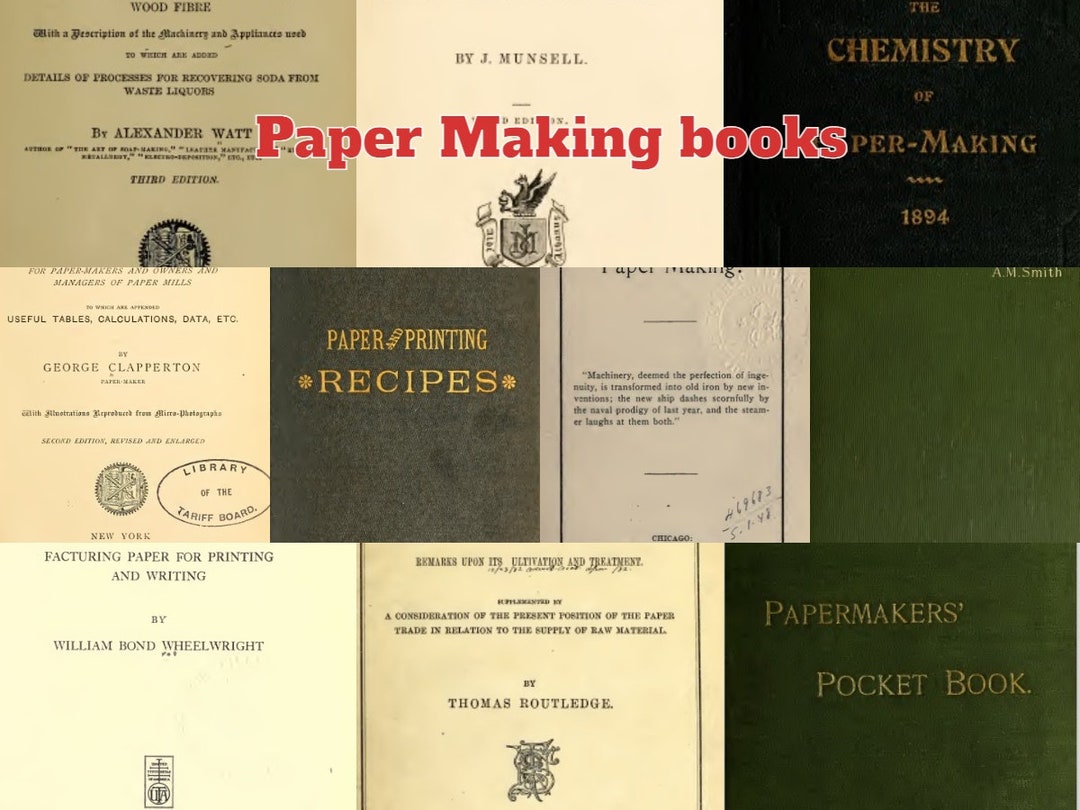 Papermaking 53 Vintage Books How to Make Your Own Paper instant