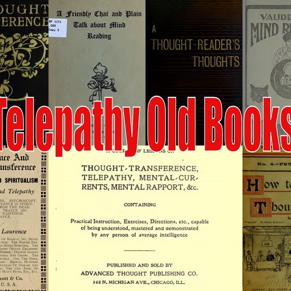 Telepathy & Thought transference vintage Books for download