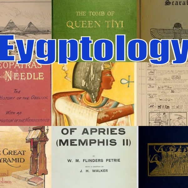 Egyptology Egypt Hieroglyphics Collection 364 Books in PDF - Instant download!