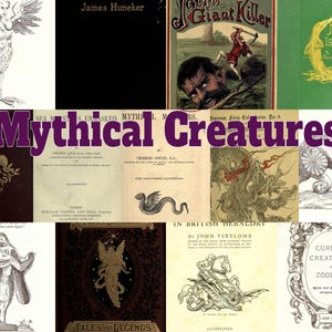 Mythical Creatures - 80 vintage books PDF download - Unicorns - Fairies - Giants etc