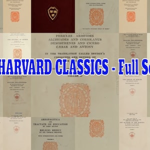 Harvard Classics 72 books PDF download. Full set - Famous Literature Fiction Plato Dickens Shakespeare Philosophy History Classics
