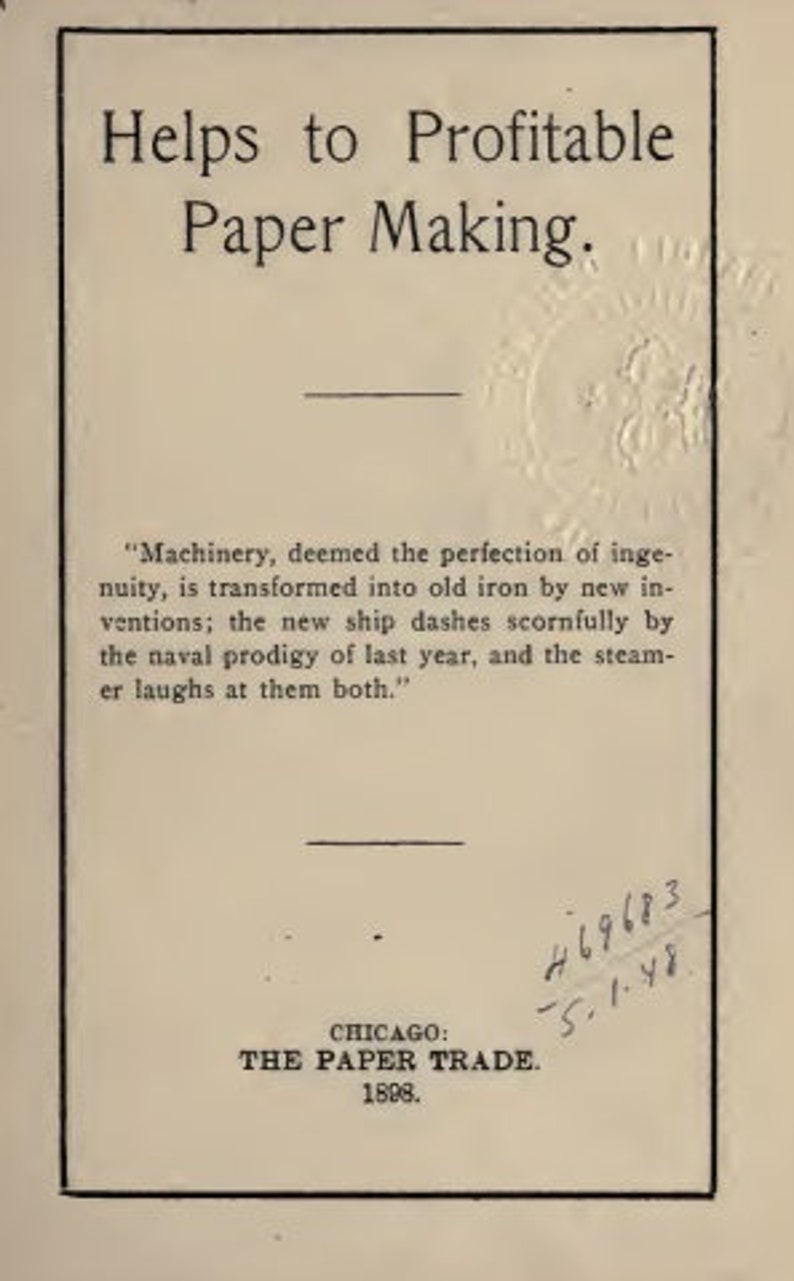 Papierherstellung 53 Vintage Books Papier selber machen Instant Download Bild 7