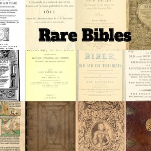 105 Rare Medieval Bibles Geneva Coverdale Old New Testament books Sacred Texts download PDF