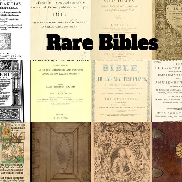 Bibles Antique 105 - Rare Medieval Bible Geneva Coverdale Old New Testament books for download PDF