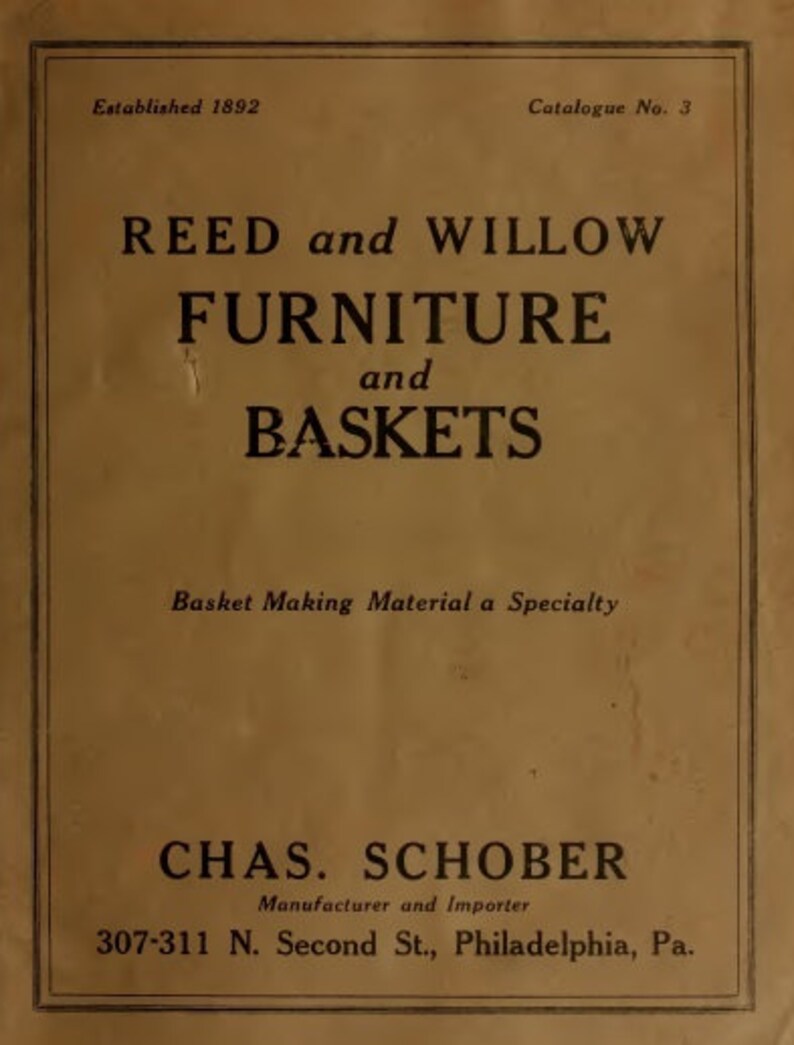 Basketry 50 Old Books Weaving Caning Willow Baskets for Easy Download