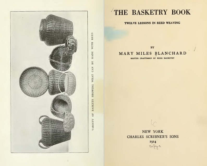 Basketry 50 Old Books Weaving Caning Willow Baskets for Easy Download