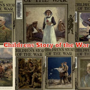 Children's Story of the War books Scanned to PDF for Instant download Full set - First World War - Great War - WW1 - instant download