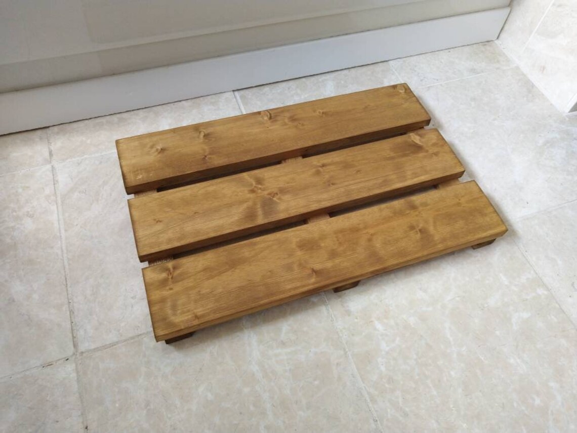 Handmade Rustic Wooden Bath/shower Mat/duck Board FREE - Etsy UK