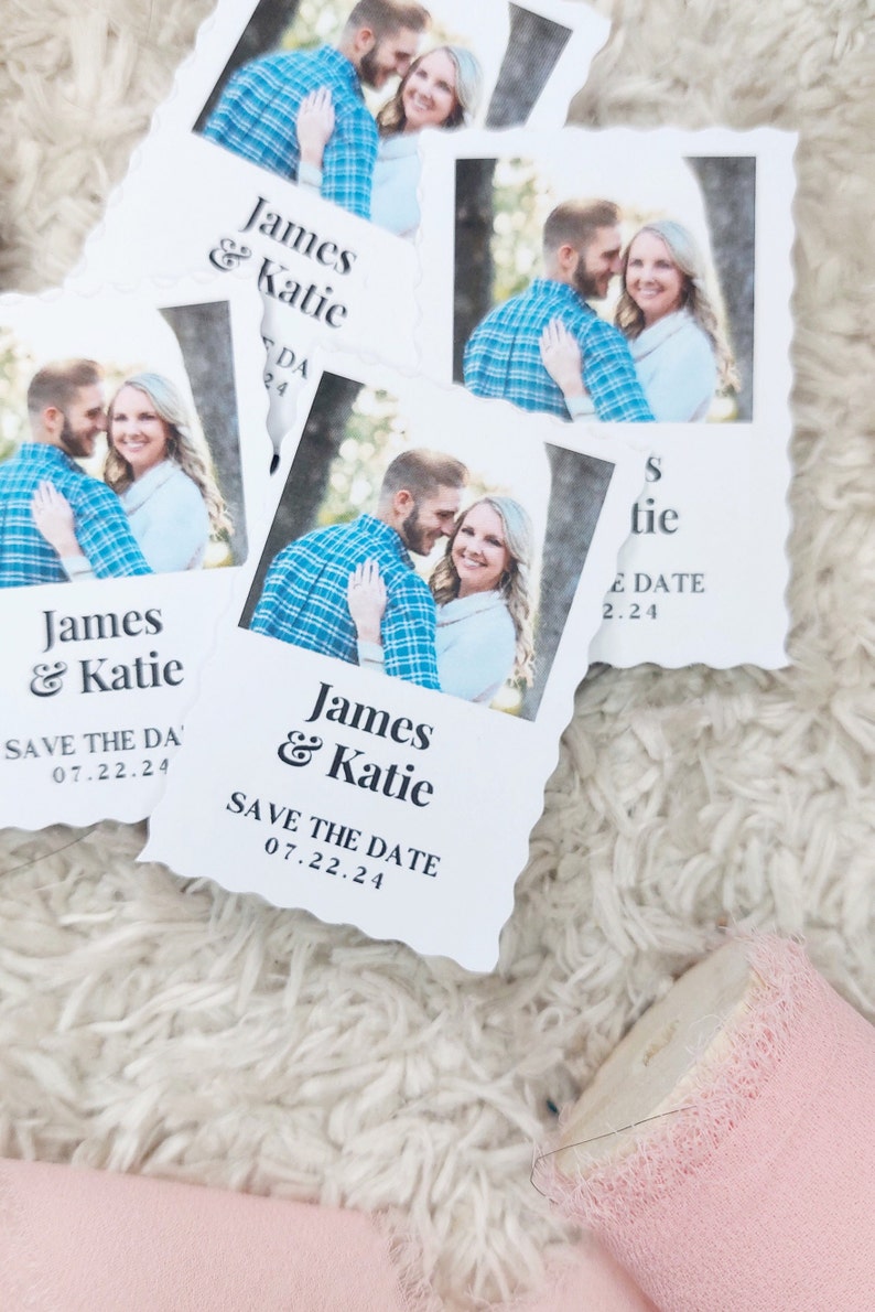 Faux timbres-poste de MARIAGE personnalisés avec votre photo 16 tampons de mariage Vos tampons photo Photos de mariage à plat image 8