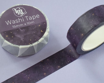 Celestial Washi Tape | Planet, Solar System, Decorative Paper 15mm Tape