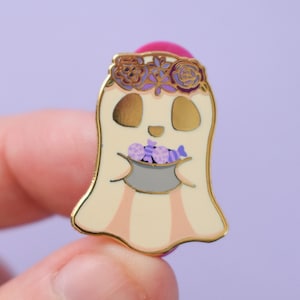 Ghost Enamel Pin | Purple Spooky, Halloween, Witchy Lapel Pin