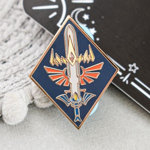 Legendary Kingdom Enamel Pin | Sword, Shield, Fantasy Pin / Fan Art Lapel Pin