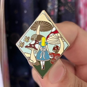 Wonderland Enamel Fantasy Pin / Fan Art Lapel Pin