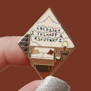 Joyce’s Living Room Enamel Pin | Strange Things Eleven Will Byers Hawkins Lapel Pin