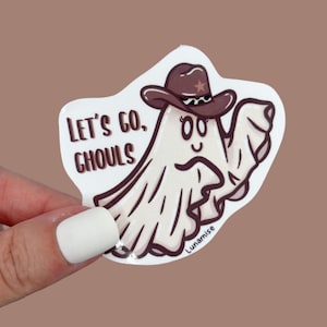 Let's Go, goules vinyle autocollant découpé | Autocollant de coupe de musique country mignon, drôle, autocollant en vinyle pour agenda / ordinateur portable