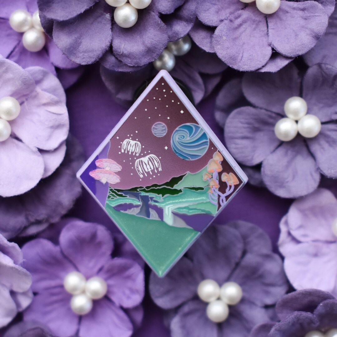 Alien World Enamel Pin Fantasy Pin / Fan Art Lapel Pin - Etsy UK