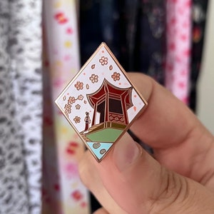 Ancestor Shrine Enamel Pin, Mulan, Princess, China Fantasy Pin / Fan Art Lapel Pin