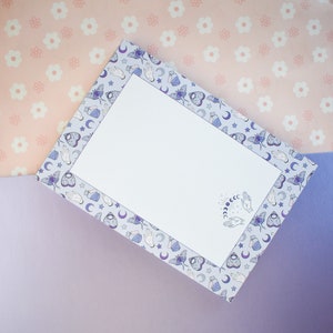 Witchy Memo Pad | A6 Paper Notepad, Potion, Mystical, Celestial Design
