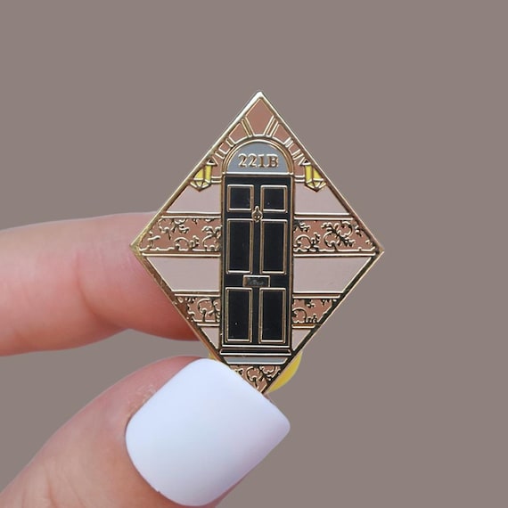 221B Baker Street, Sherlock, Dr Watson Fantasy Pin / Fan Art Lapel Pin