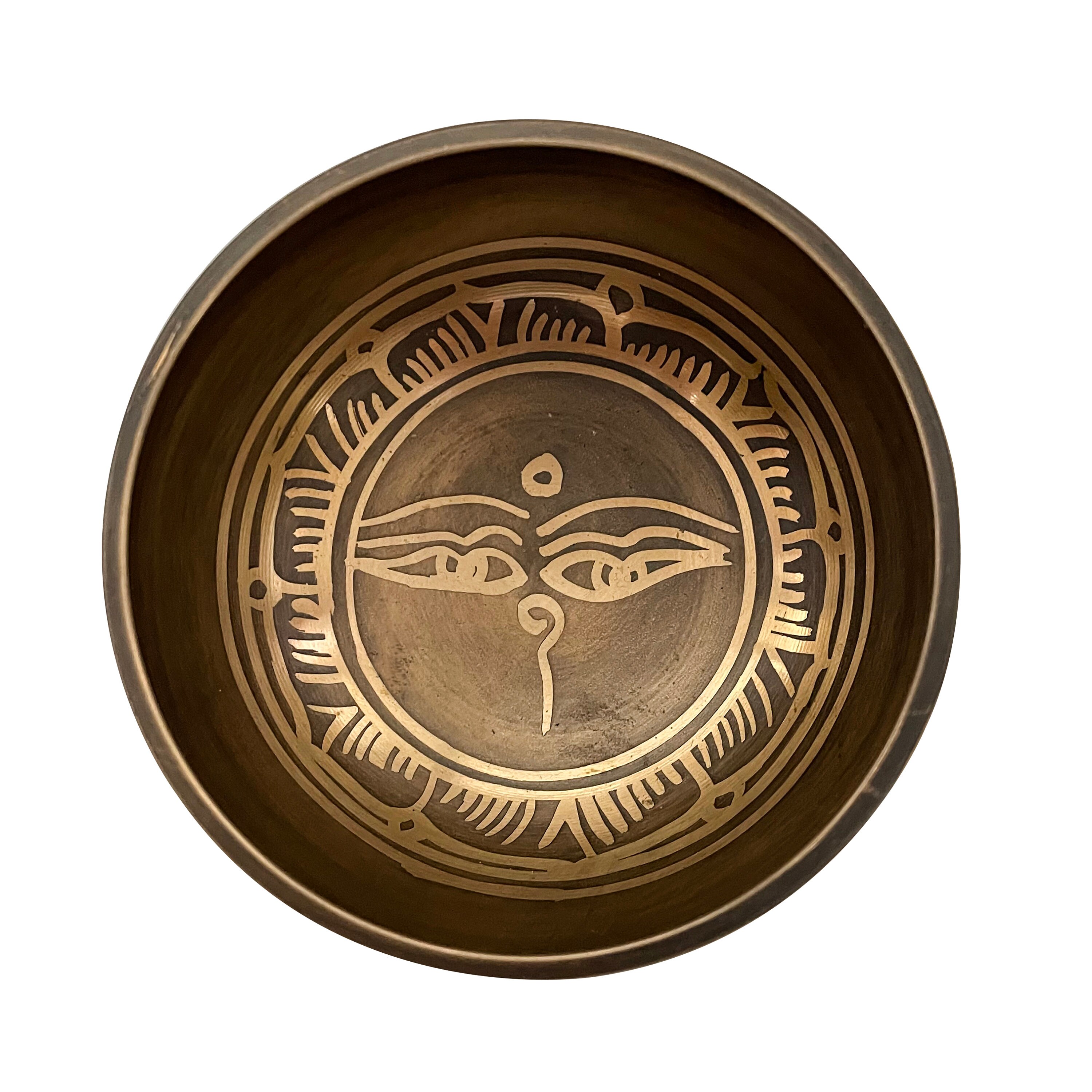 Bol Chantant Mantra avec Symbole Les Yeux de Bouddha