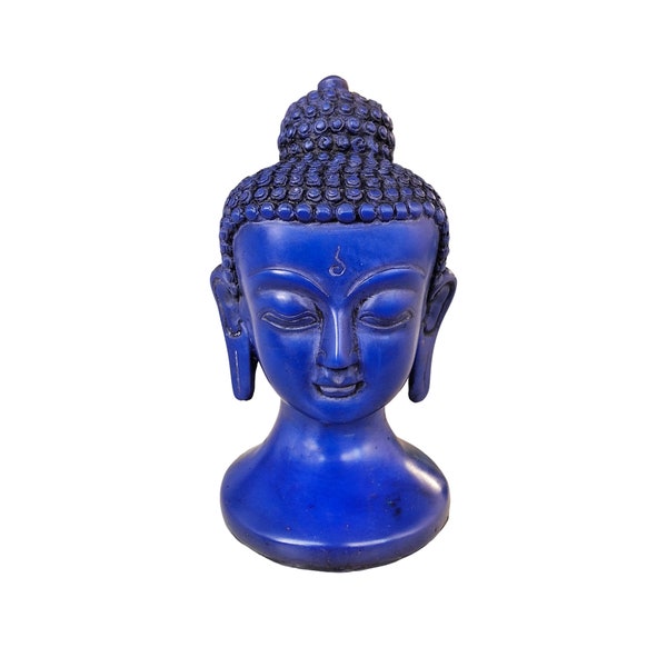 Tête de Bouddha bleu Népal