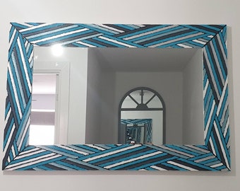 photo Hand Painted Funky Painted Mirror Frames etsy