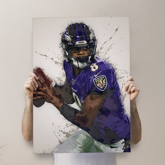 Lamar Jackson Baltimore Ravens Impact Jersey Frame
