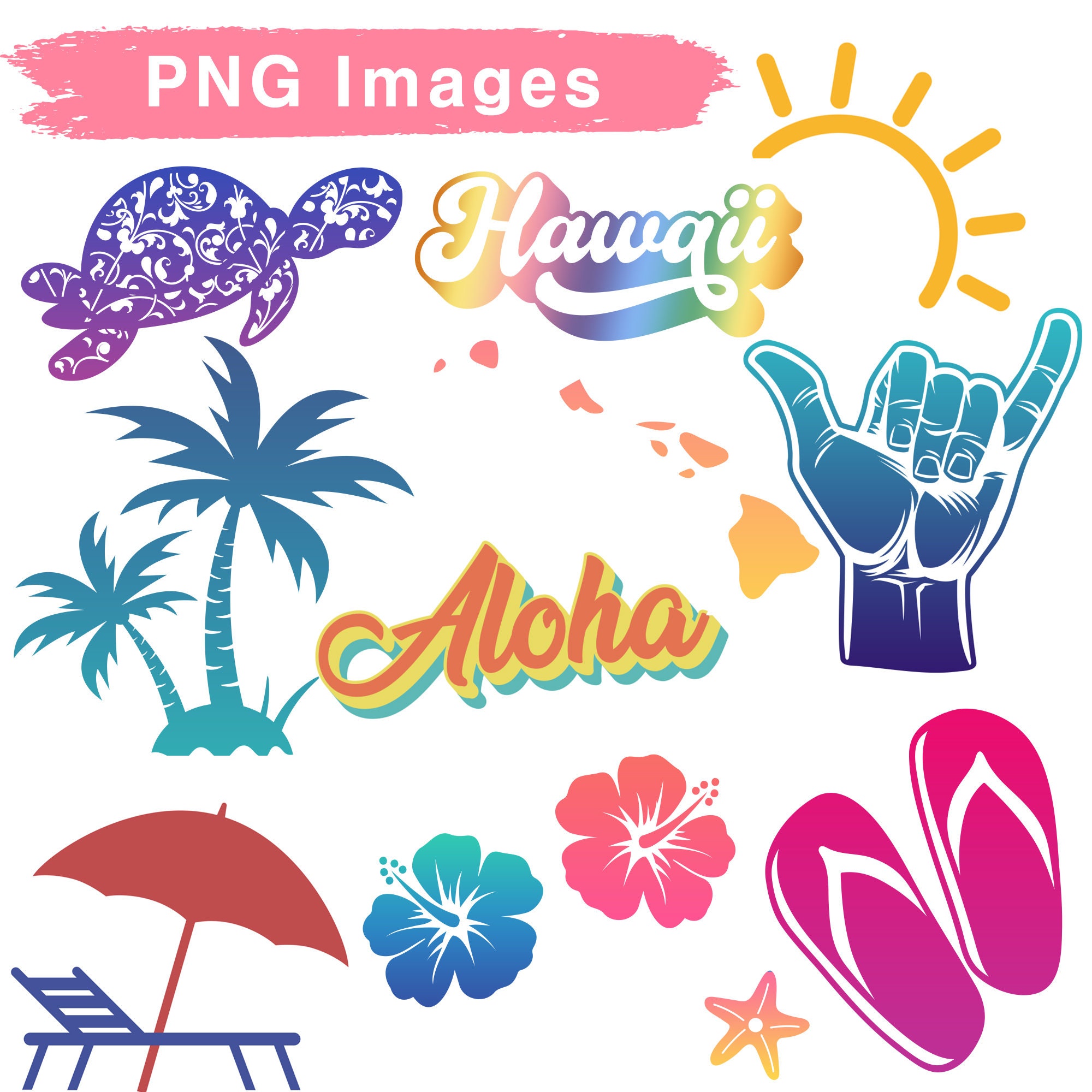 Hawaii SVG Bundle Hawaiian svg Hawaii svg Files for Cricut | Etsy