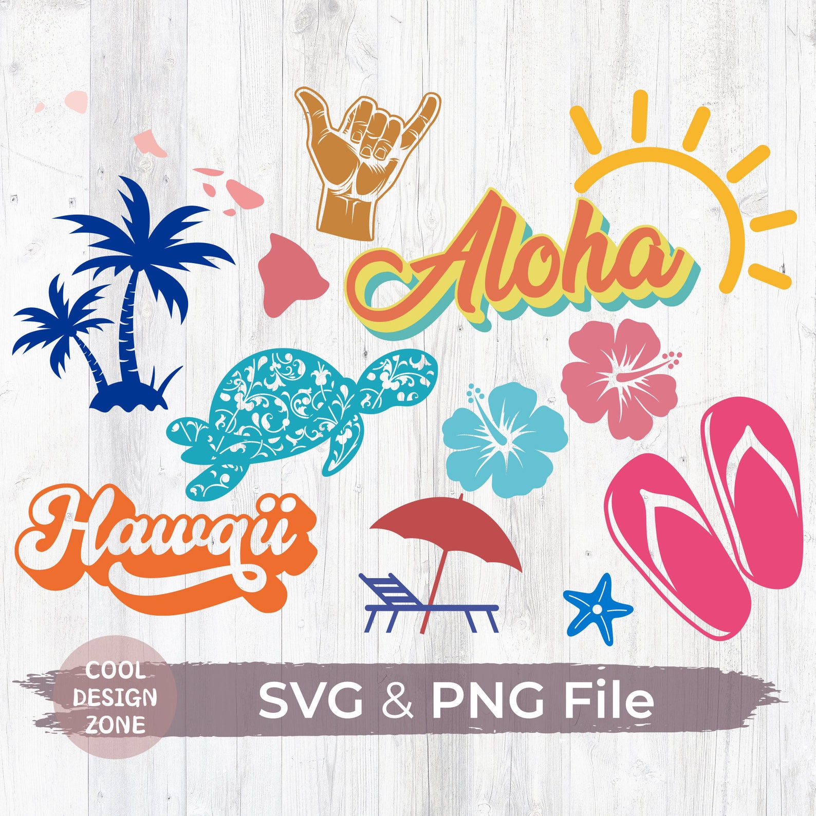Hawaii SVG Bundle Hawaiian Svg Hawaii Svg Files for Cricut - Etsy