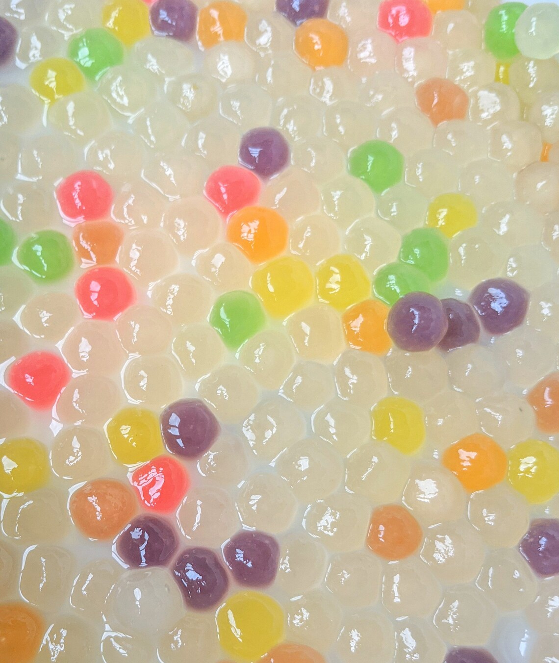 Funfetti Rainbow Tapioca Pearls Edible Tuff Tray Sensory Etsy