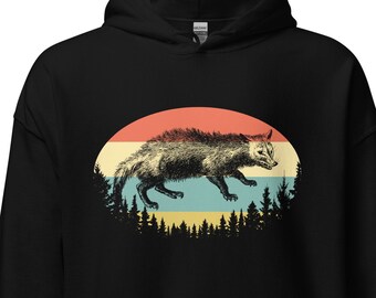 Moletom com capuz gambá, moletom com capuz gambá, moletom com capuz gráfico legal, camisa retrô vintage gambá, presente para amante de gambá, camisa unissex