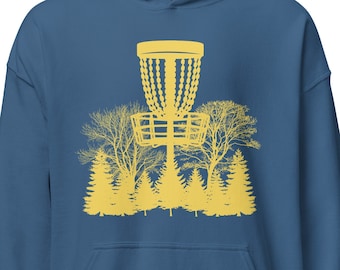 Disc golf Hoodie, gift for disc golfer, disc golf gifts, frisbee golf, flying disc shirt, unisex hoodie