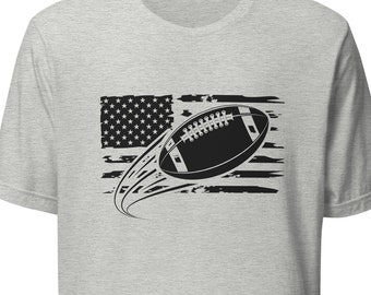 Football shirt, American flag football t shirt, game day shirt, football fan gift