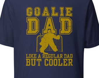 Hockey Tormann Dad T-Shirt, wie ein normaler Vater, aber cooler