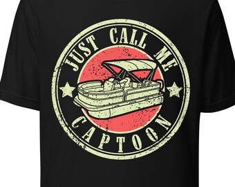 Rufen Sie mich einfach an Captoon Shirt: Stegboot Kapitän T-Shirt