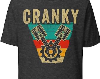Cranky Car Engine Crankshaft shirt, car shirts for men, car lover t shirt, Mechanics Shirts, car enthusiast t shirt, funny mechanic shirts