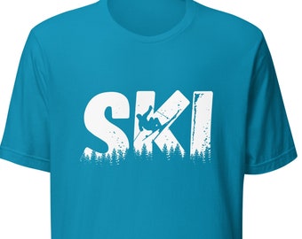 Ski shirt, ski gifts, Gifts for Skier, ski lover gift, winter vacation shirts, skiing trip shirt, unisex shirt