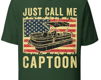 Pontoon captain shirt, boating shirt, Gift for Boat Owner, pontoon owner gift, lake lover gift shirt, pontoon American flag shirt